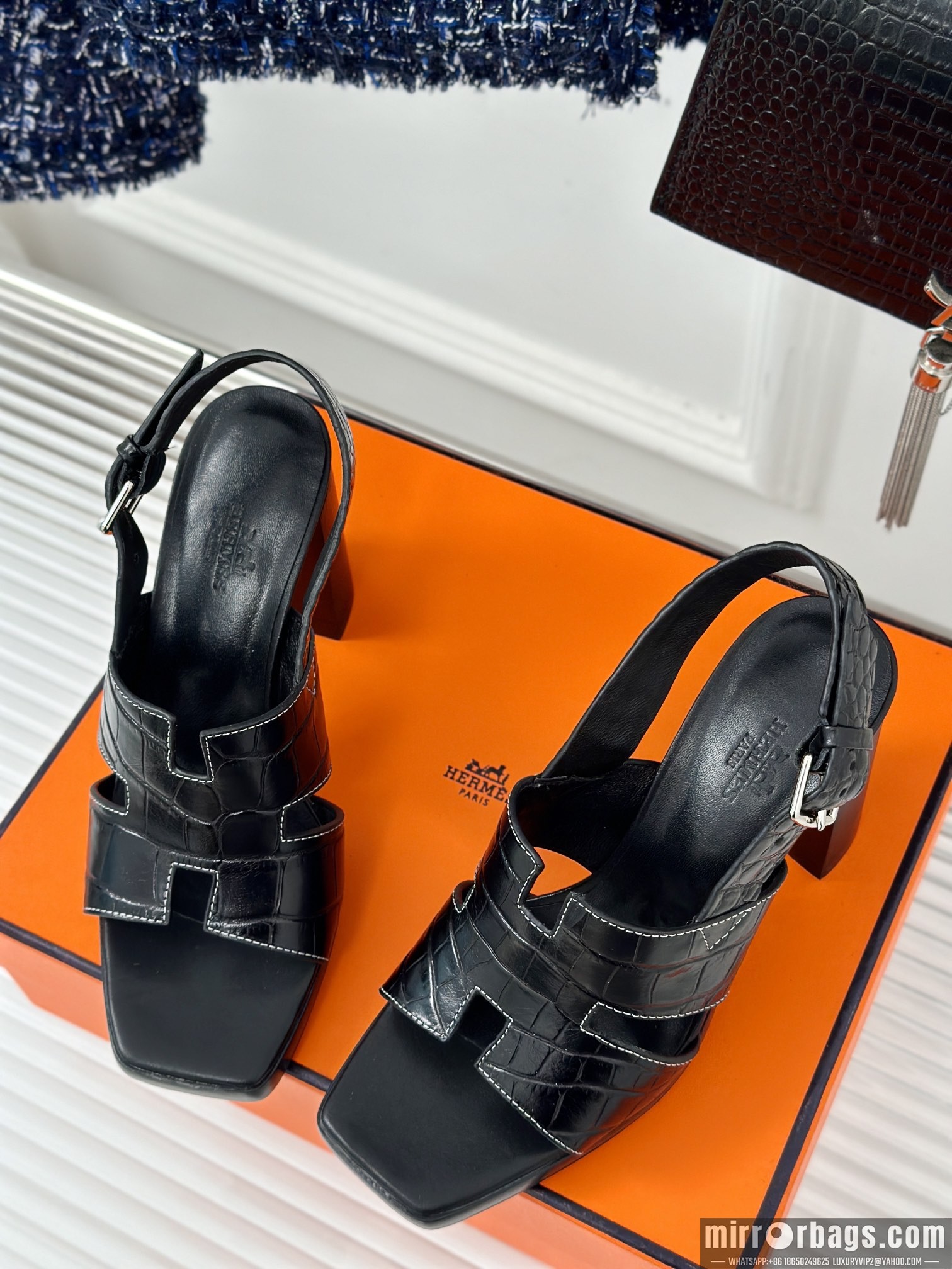 Replica Hermes Shoes Hermes sz35-42 9.5cm h0703