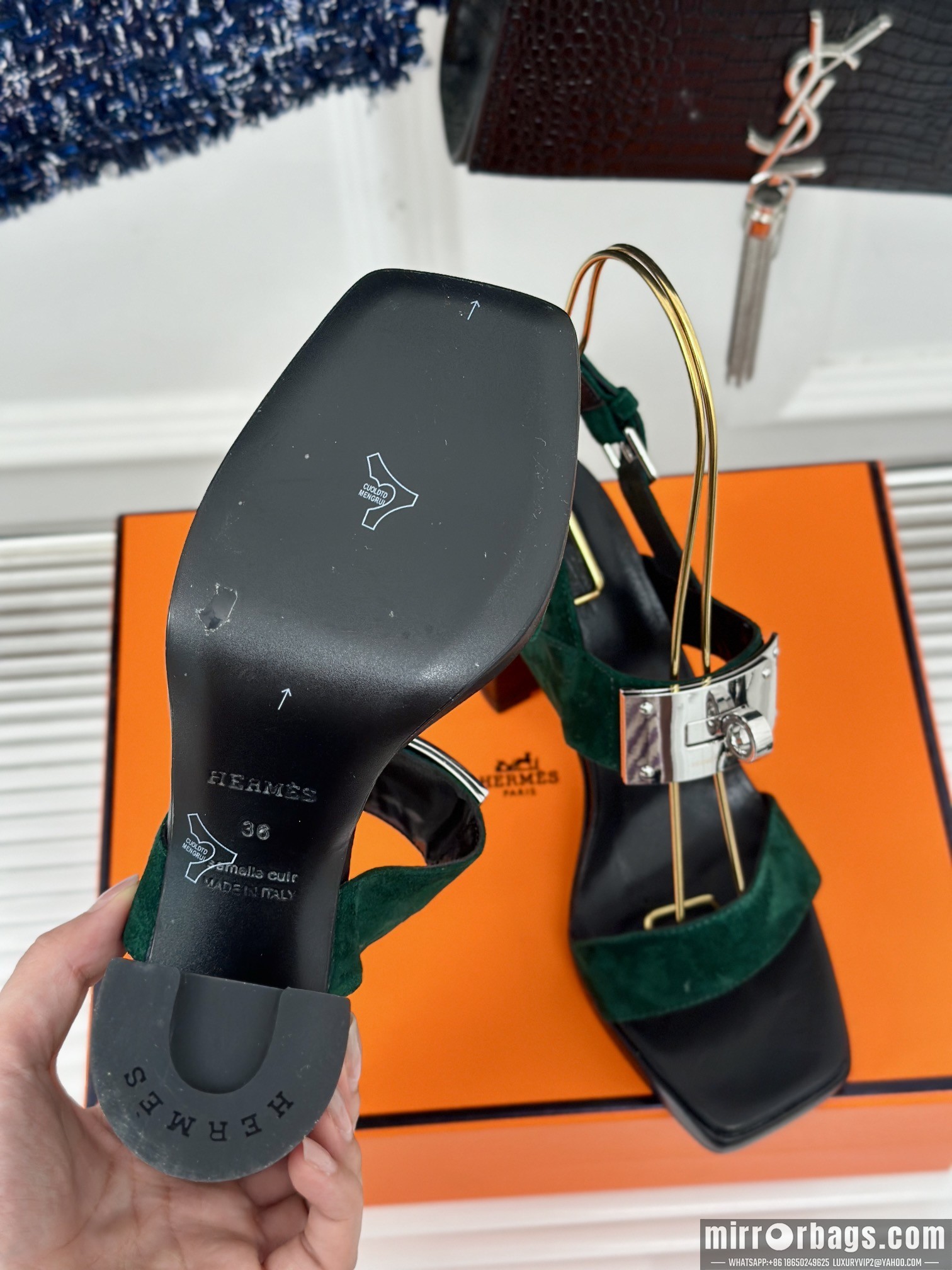 Replica Hermes Shoes Hermes sz35-42 9.5cm h0706