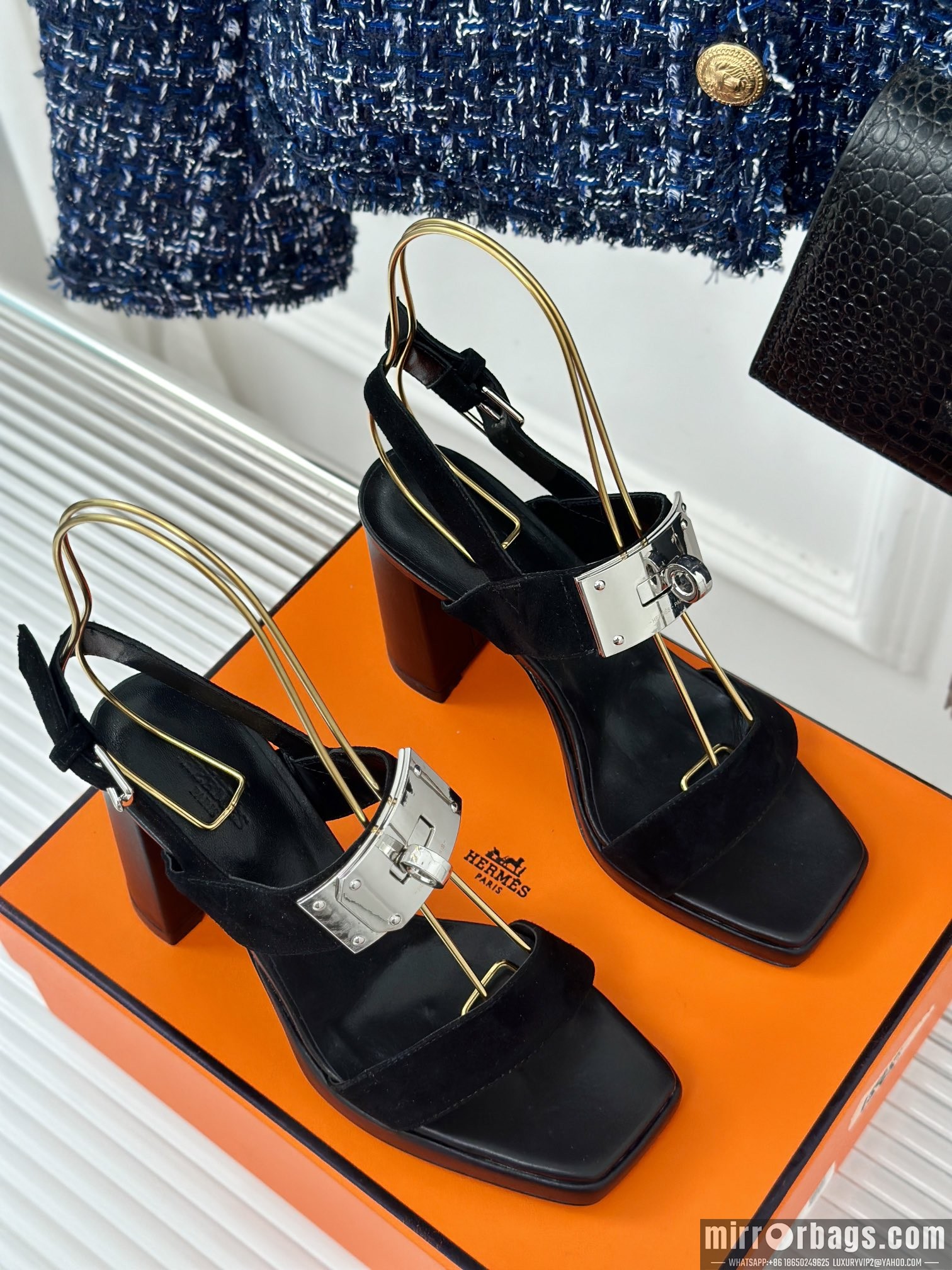 Replica Hermes Shoes Hermes sz35-42 9.5cm h0706