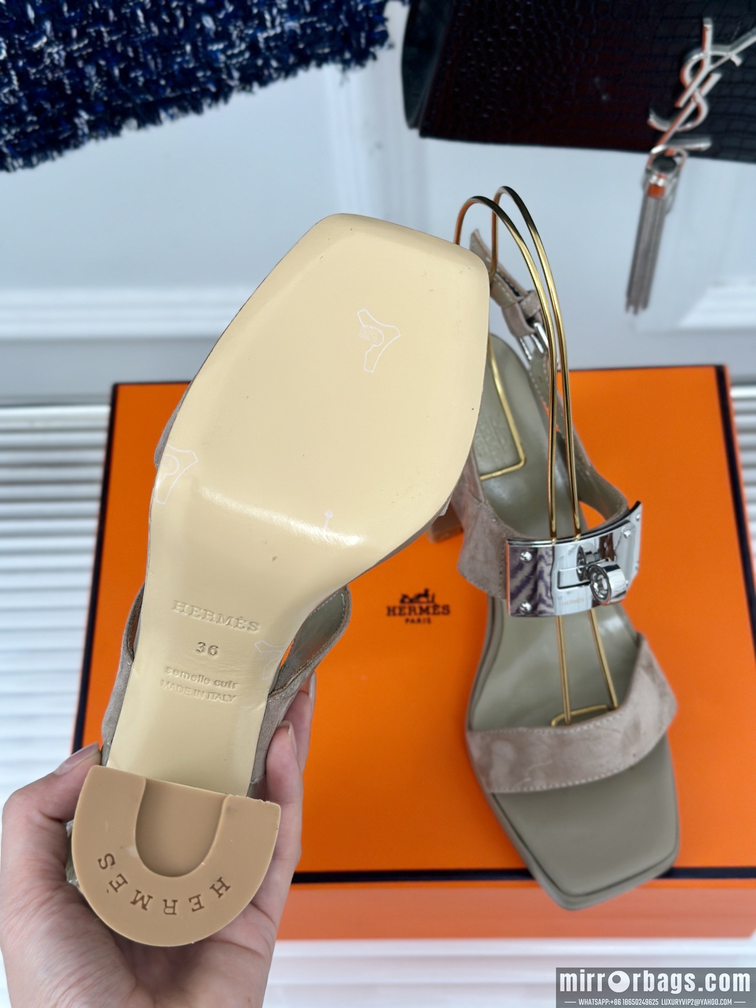 Replica Hermes Shoes Hermes sz35-42 9.5cm h0706
