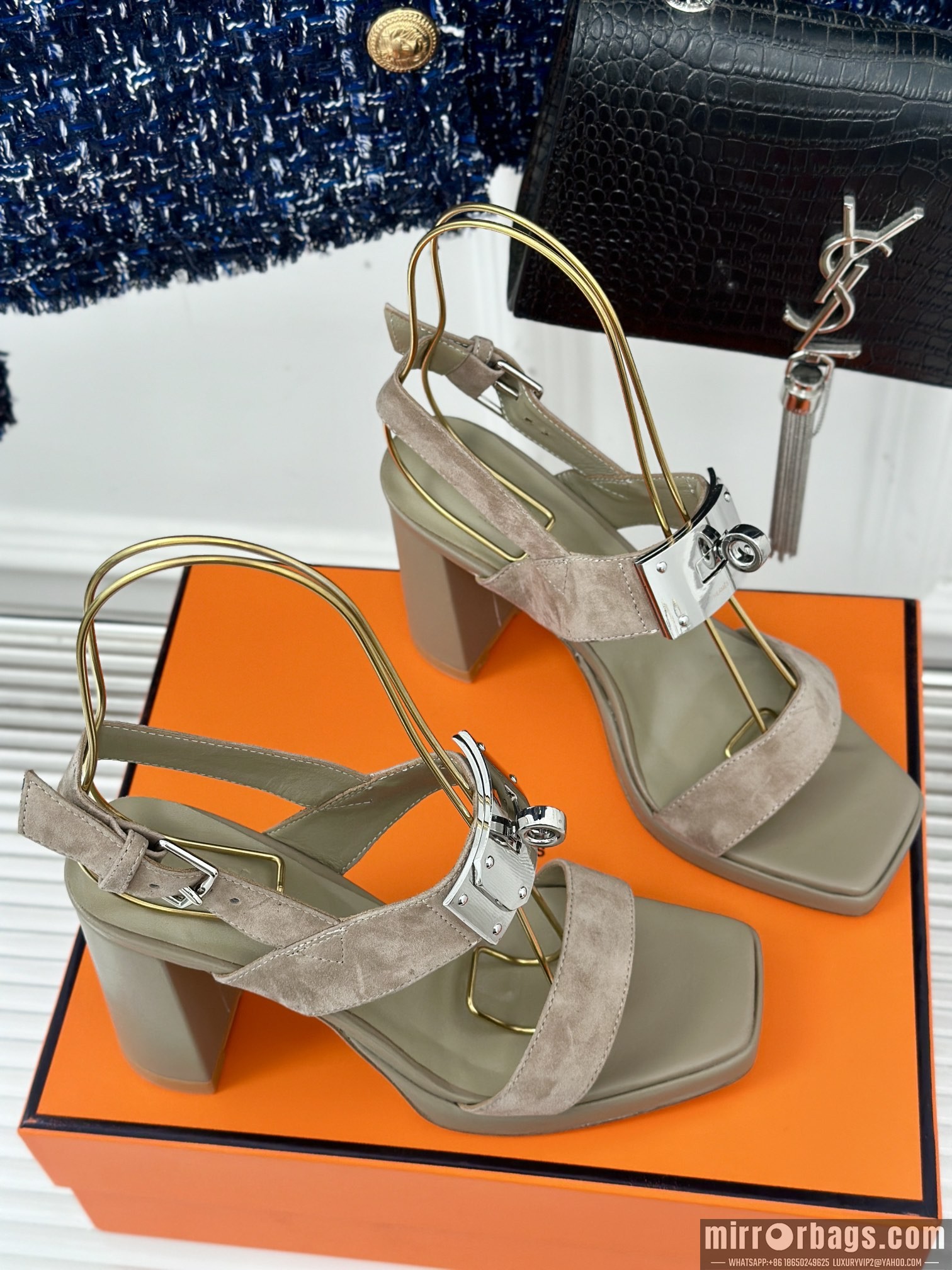 Replica Hermes Shoes Hermes sz35-42 9.5cm h0706