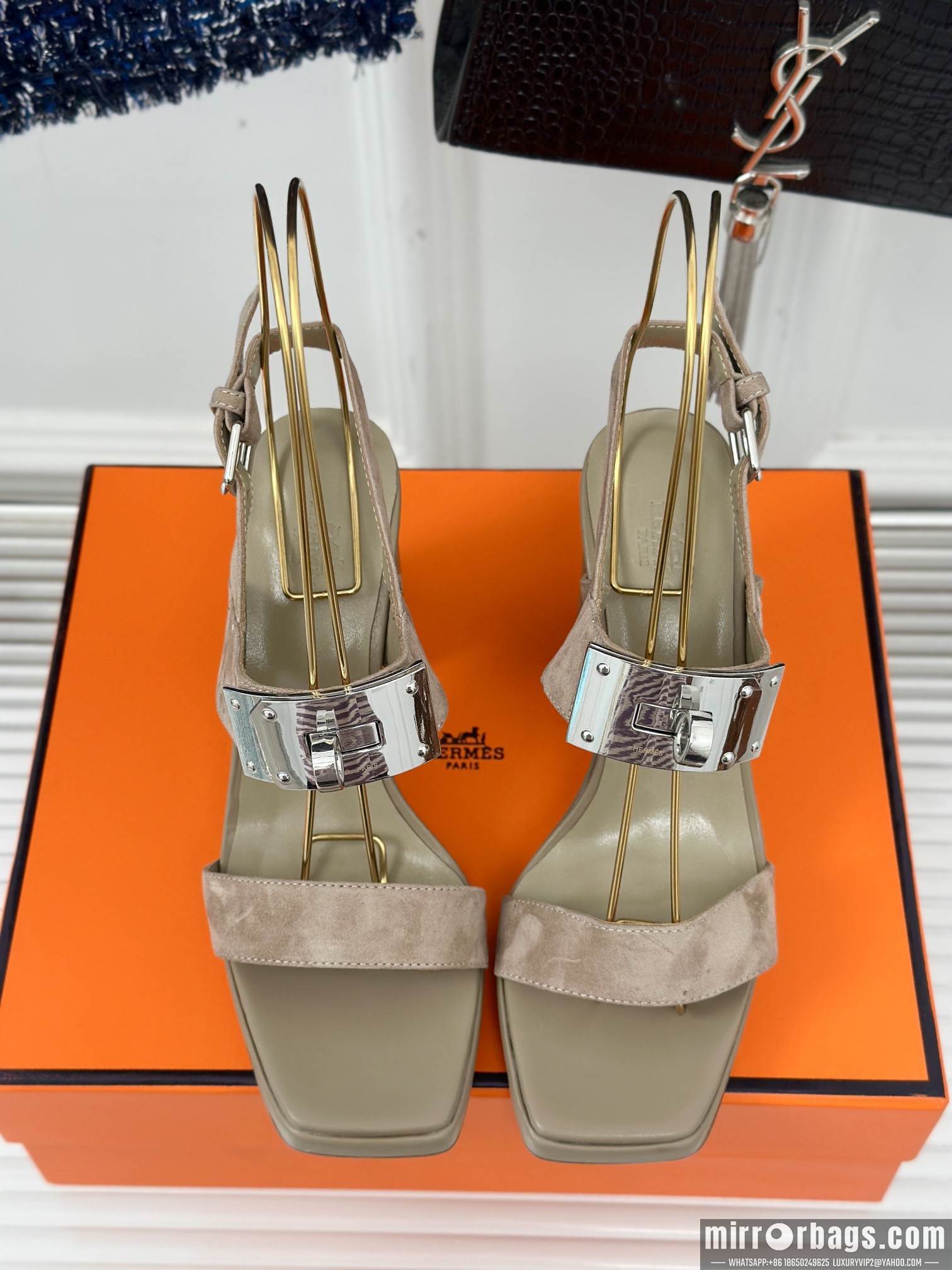 Replica Hermes Shoes Hermes sz35-42 9.5cm h0706
