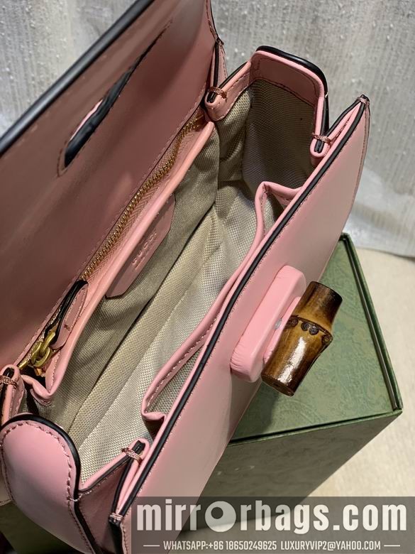 1:1 Replica Gucci Bags WD675797粉皮 21X15X7