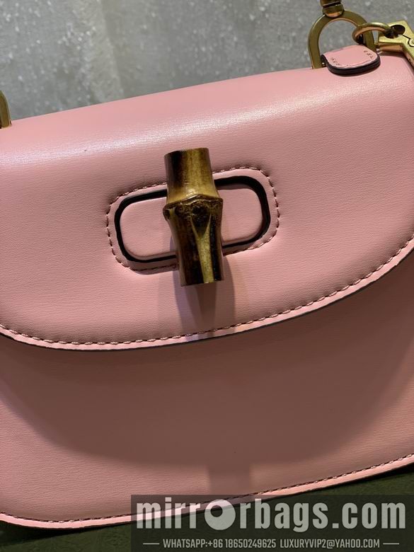 1:1 Replica Gucci Bags WD675797粉皮 21X15X7