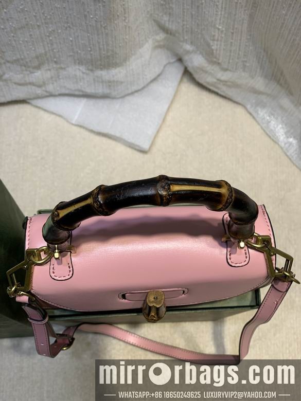 1:1 Replica Gucci Bags WD675797粉皮 21X15X7