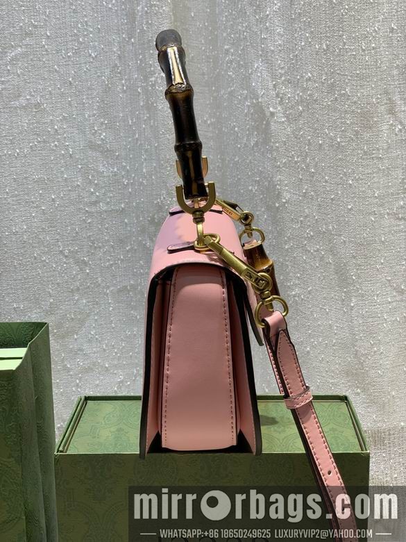 1:1 Replica Gucci Bags WD675797粉皮 21X15X7
