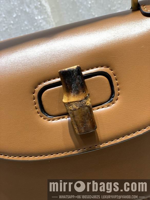 1:1 Replica Gucci Bags WD675797棕皮 21X15X7