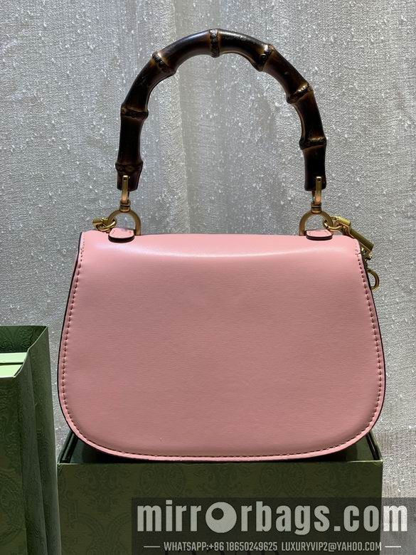 1:1 Replica Gucci Bags WD675797粉皮 21X15X7