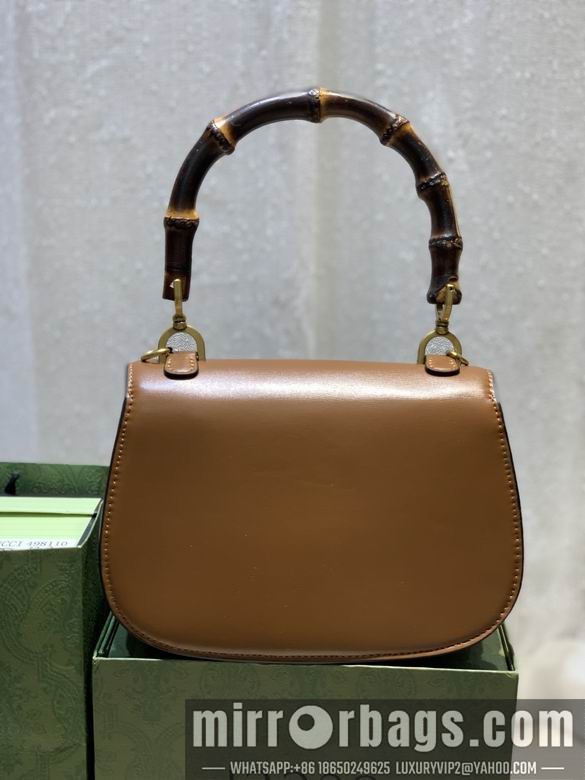 1:1 Replica Gucci Bags WD675797棕皮 21X15X7