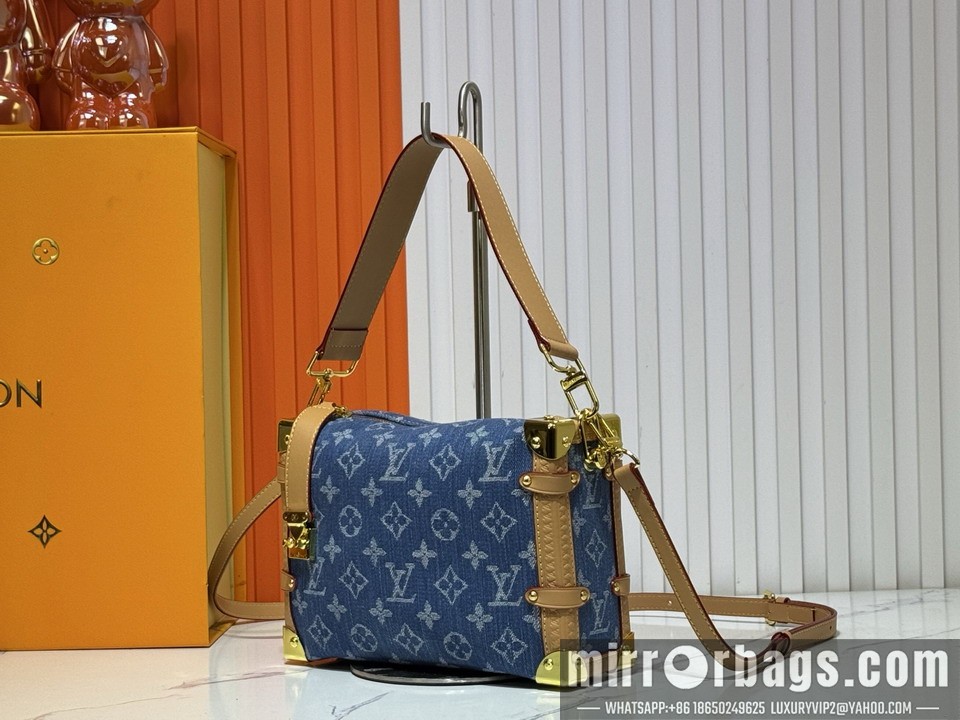 1:1 Replica Louis Vuitton Bags Side trunk M46358 21x14x6cm ss