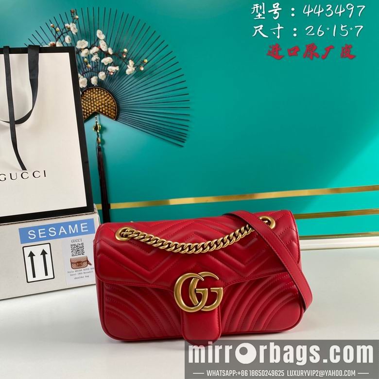 Replica Gucci Bags BA443497 26x15x7