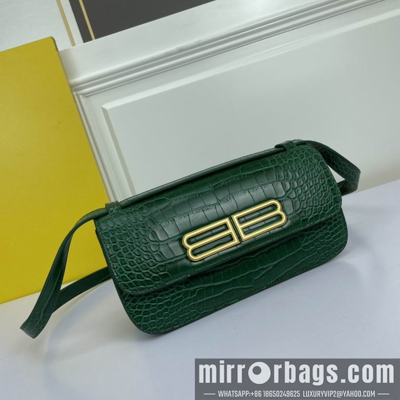 Balenciaga Bags WW69321深绿 25X12X8