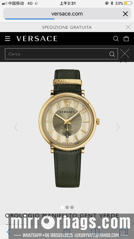 Replica Versace men 42mm M04 Watch
