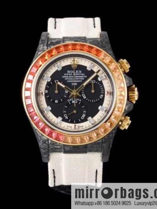 DiW Rolex Daytona New Customized \"Rainbow Sunray\" Rainbow 4130 Movement Watch