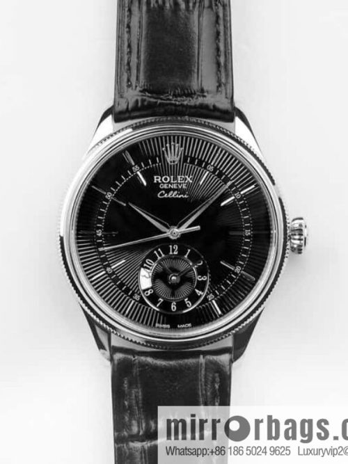 EW Rolex Cellini Log GMT Function Day and Night Function 39 mm Diameter Watch