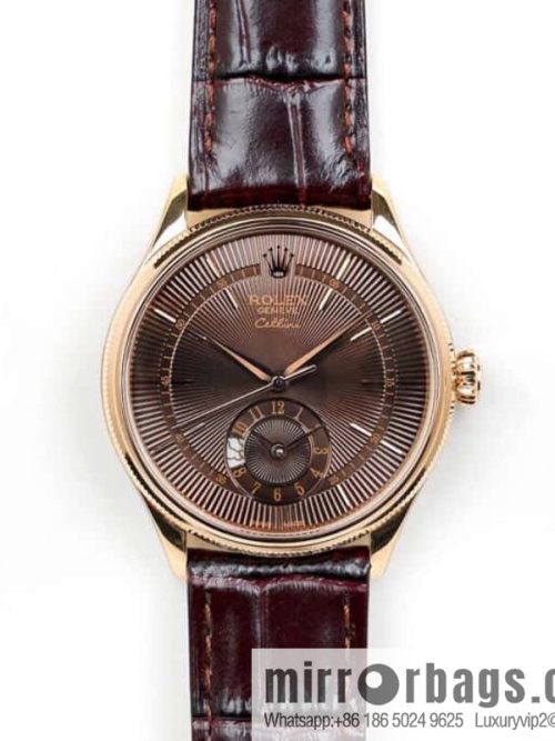 EW Rolex Cellini Log GMT Function Day and Night Function 39 mm Diameter Watch