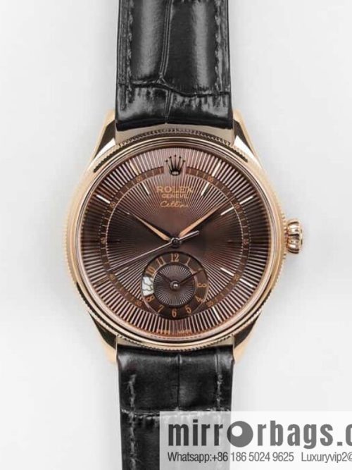 EW Rolex Cellini Log GMT Function Day and Night Function 39 mm Diameter Watch