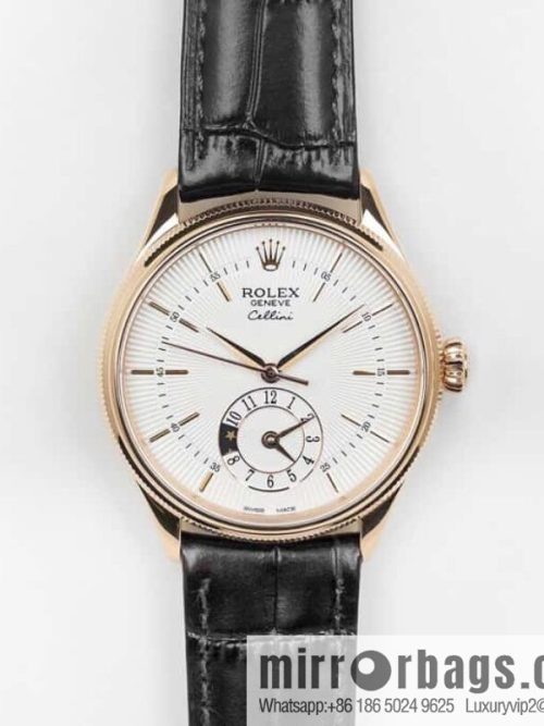 EW Rolex Cellini Log GMT Function Day and Night Function 39 mm Diameter Watch