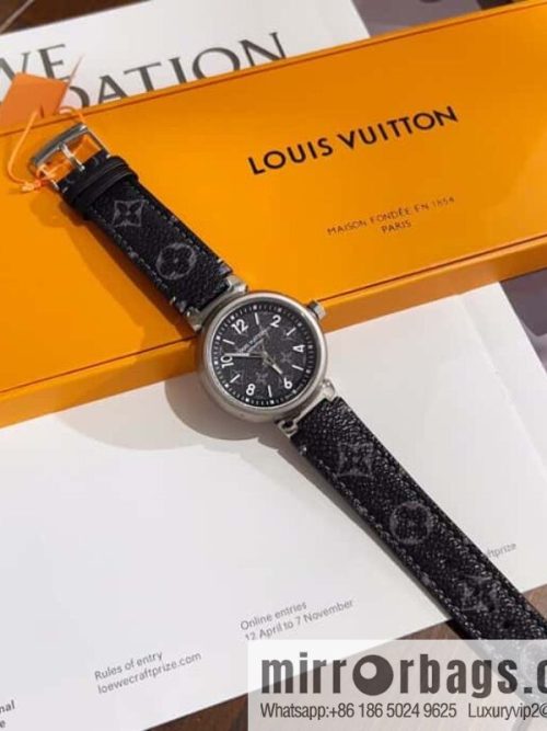 LV men\'s high-end mechanical watch TAMBOUR MONOGRAM ECLIPSE watch QBB168
