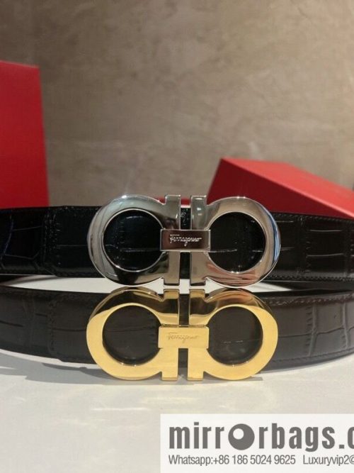 Ferragamo Ferragamo, imported cowhide belt 3.5cm