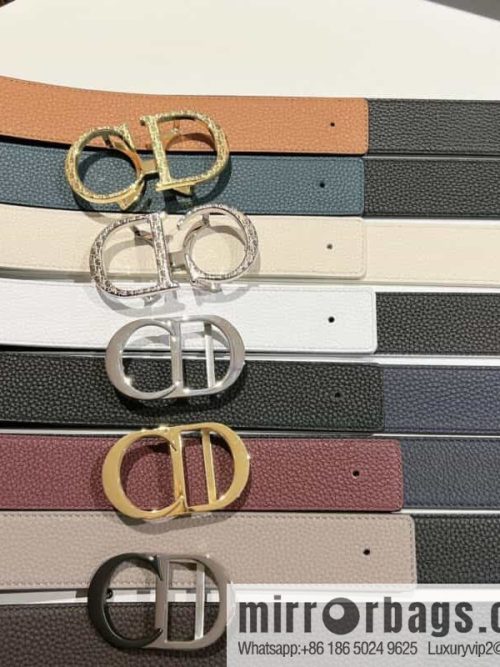DIOR Dior, first layer cowhide belt, body double-sided CD belt