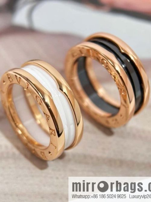 ❗Classic explosion ❗ narrow version ☀ BVLGARI narrow black and white ceramic ring ☀ ☀️