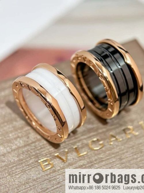 ❗Classic explosion ❗ wide version ☀ BVLGARI wide version black and white ceramic ring ☀