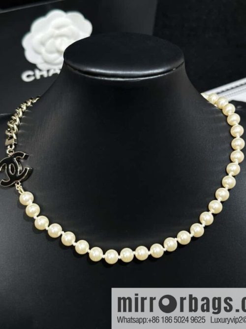 ❗️New ❗️ Chanel necklace ☀️ new ☑️ Chanel double c pearl necklace ☀️