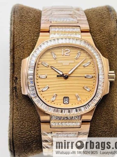 PP Patek Philippe customized 9015 to 324 S automatic integrated winding mechanical movement 7014 Ladies Nautilus limited edition series watch