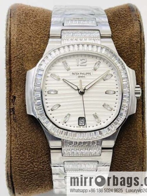PP Patek Philippe customized 9015 to 324 S automatic integrated winding mechanical movement 7014 Ladies Nautilus limited edition series watch