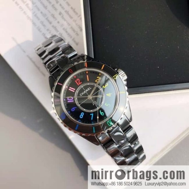 CHANEL Chanel J12 series color neon Swiss original imported counter ETA movement 33mm watch diameter women\'s watch