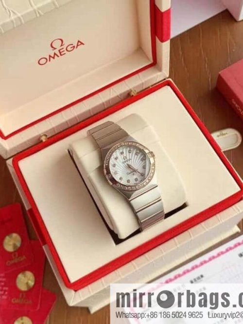 Omega/OMEGA Model 123.15.27.60 Constellation Four Generations Eternal Classic Real Diamond Cla1376 Quartz Movement Watch