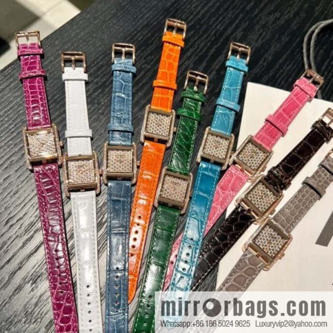 Hermès \"HEURE H\" series, the most classic H-shaped case size 23MM Swiss imported quartz movement watch