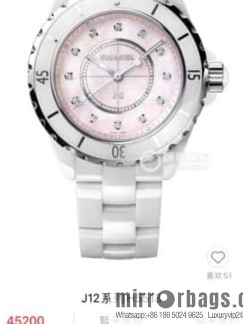 Women\'s model, official synchronization, and higher quality, the new H5698 brand Chanel series J12 movement type quartz gender women\'s quartz appearance details table diameter 33 mm