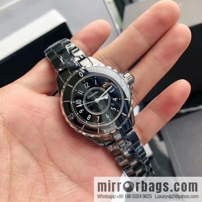 Women\'s model, official synchronization, and higher quality, the new H5698 brand Chanel series J12 movement type quartz gender women\'s quartz appearance details table diameter 33 mm - Image 2
