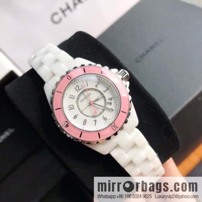 Women\'s model, official synchronization, and higher quality, the new H5698 brand Chanel series J12 movement type quartz gender women\'s quartz appearance details table diameter 33 mm - Image 2