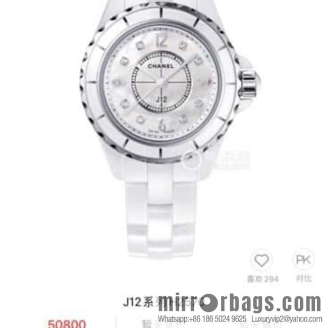 Women\'s model, official synchronization, and higher quality, the new H5698 brand Chanel series J12 movement type quartz gender women\'s quartz appearance details table diameter 33 mm