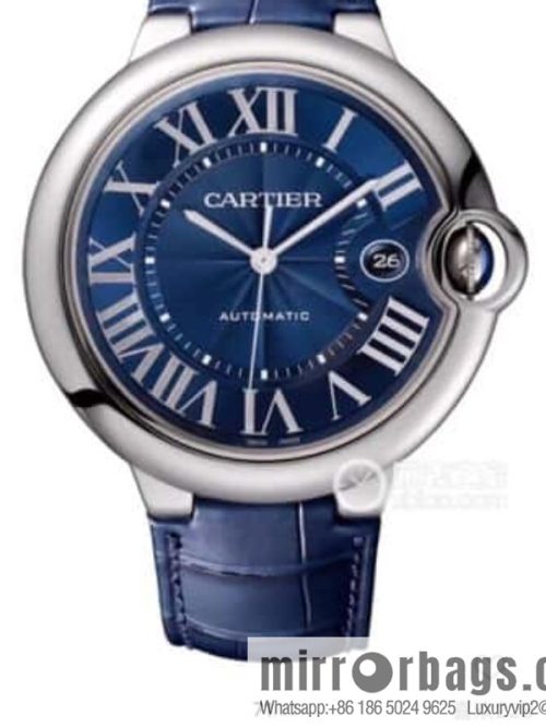 American crocodile leather Kajia blue balloon series men\'s 42mm mechanical original Swiss eta2824 movement men\'s mechanical watch