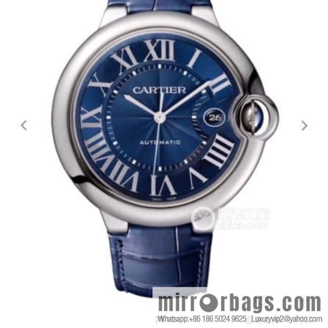 American crocodile leather Kajia blue balloon series men\'s 42mm mechanical original Swiss eta2824 movement men\'s mechanical watch