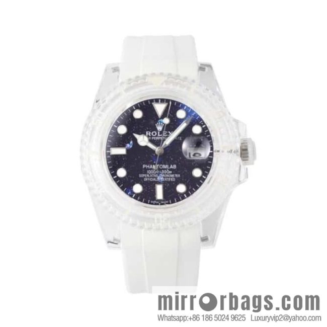 55G. Factory Rolex\'s Phantomlab Modified Masterpiece Imported Crystal Original Model 3135 Movement Watch - Image 6