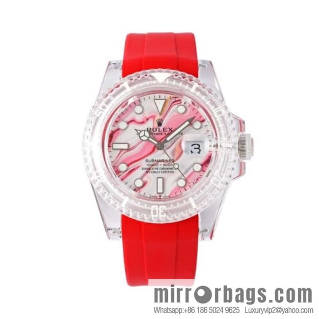55G. Factory Rolex\'s Phantomlab Modified Masterpiece Imported Crystal Original Model 3135 Movement Watch - Image 2
