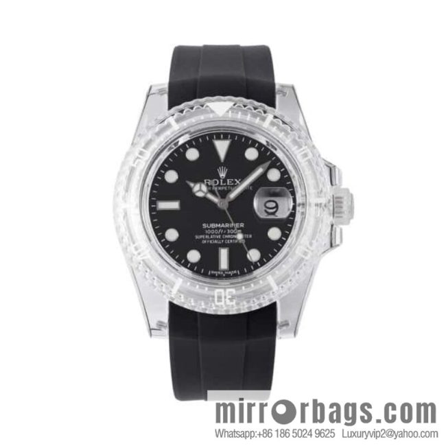 55G. Factory Rolex\'s Phantomlab Modified Masterpiece Imported Crystal Original Model 3135 Movement Watch - Image 3