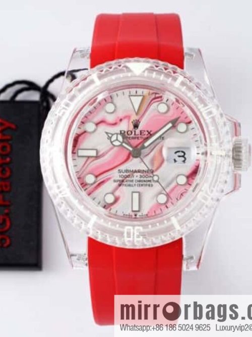 55G. Factory Rolex\'s Phantomlab Modified Masterpiece Imported Crystal Original Model 3135 Movement Watch
