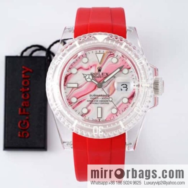 55G. Factory Rolex\'s Phantomlab Modified Masterpiece Imported Crystal Original Model 3135 Movement Watch