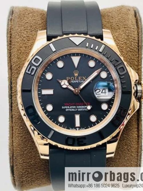 V3 upgraded version, Rolex Yacht Master \"Gold Special Edition\" diameter 42MM 3235 movement mechanical yacht watch