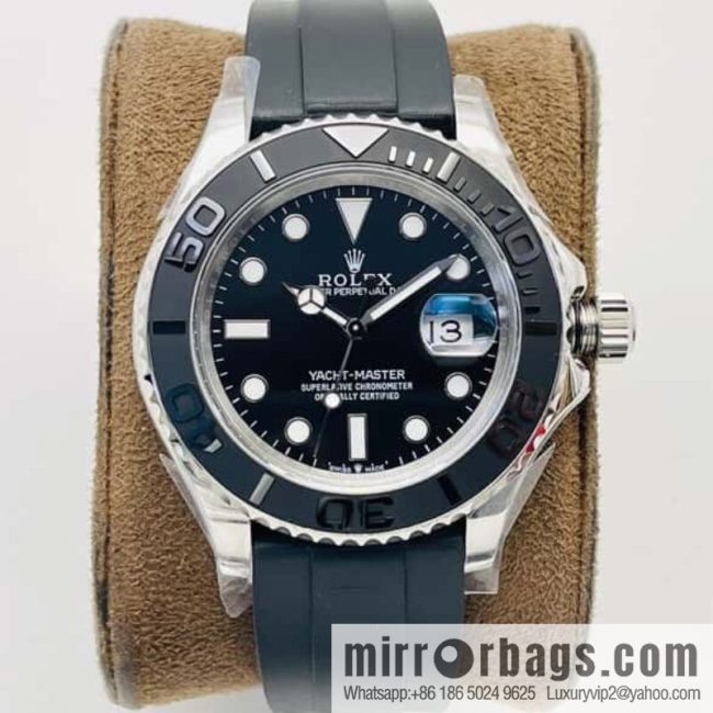 V3 upgraded version, Rolex Yacht Master \"Gold Special Edition\" diameter 42MM 3235 movement mechanical yacht watch