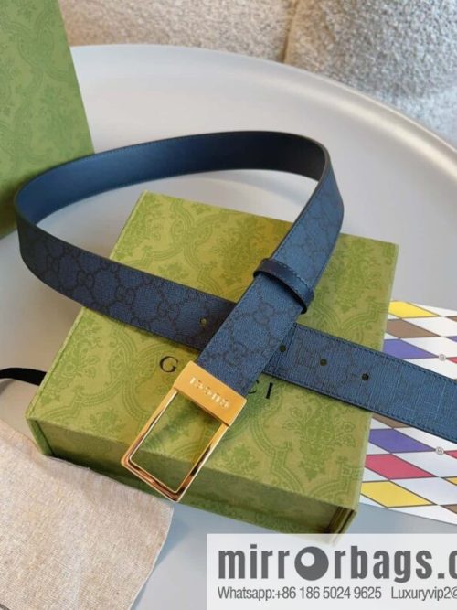 🅿Original leather purchasing grade jewelry rectangular buckle GG belt, model number 722370.
