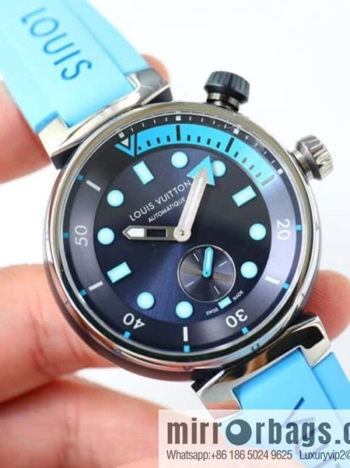 LV Super Supernatural Mechanical Watch Tambour Street Diver Chronograph - Self-made, 46mm and Fine