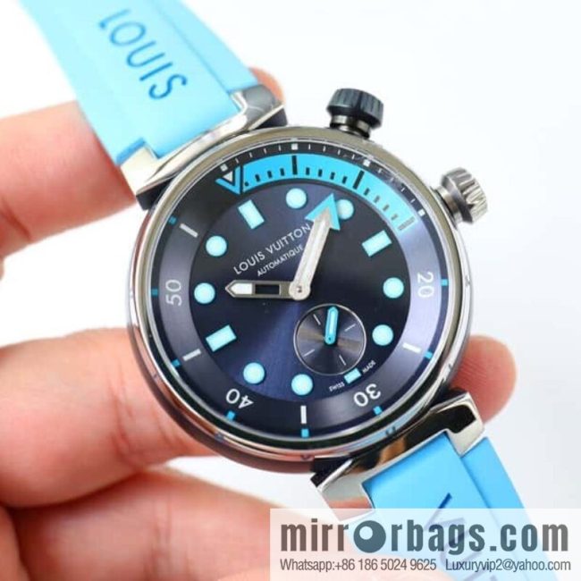 LV Super Supernatural Mechanical Watch Tambour Street Diver Chronograph - Self-made, 46mm and Fine