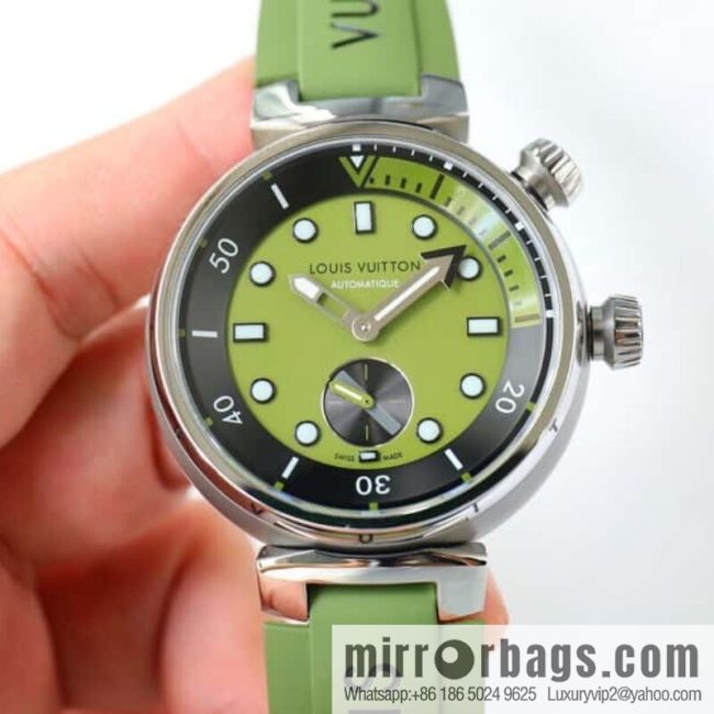 LV Super Supernatural Mechanical Watch Tambour Street Diver Chronograph - Self-made, 46mm and Fine - Image 3